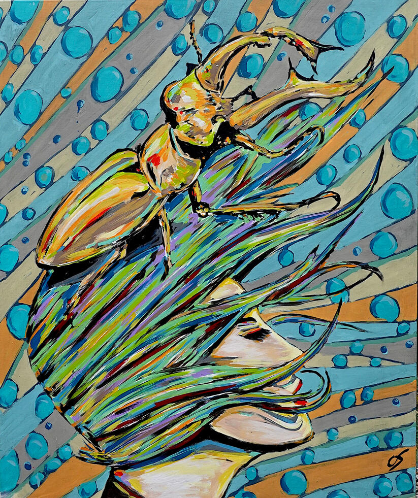 Sturm (100 cm x 120 cm) - Otto Schorer